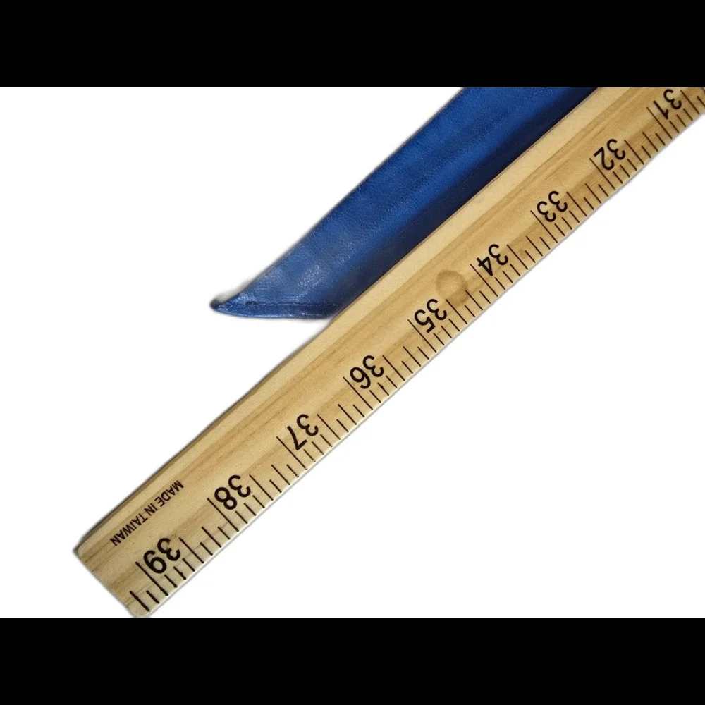Vintage Blue Leather Waist Belt